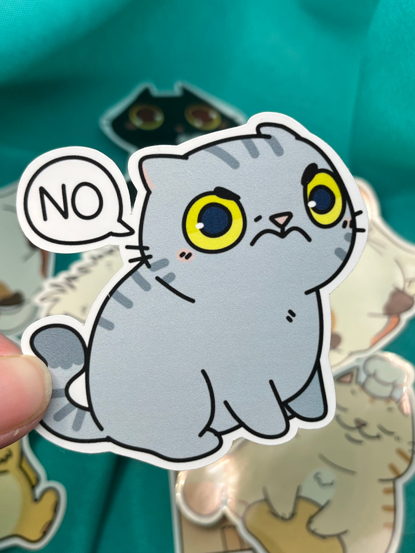 NO! Cat Sticker