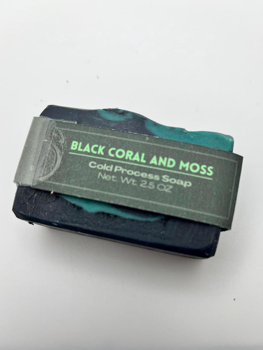 Black Coral and Moss Cold Process Soap