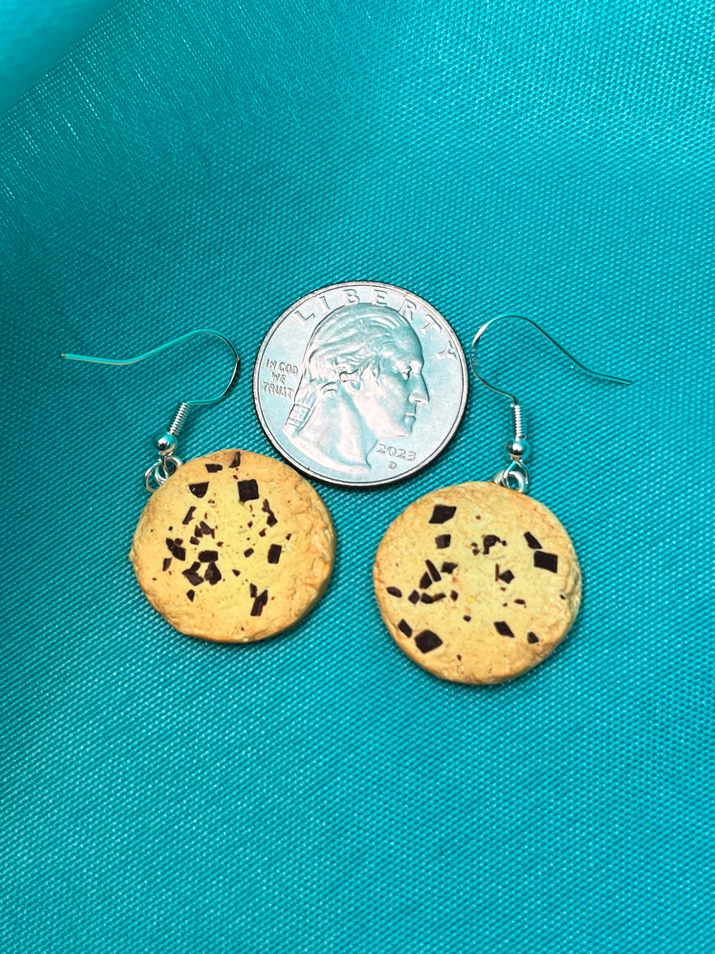 Chocolate Chip Cookie Earrings