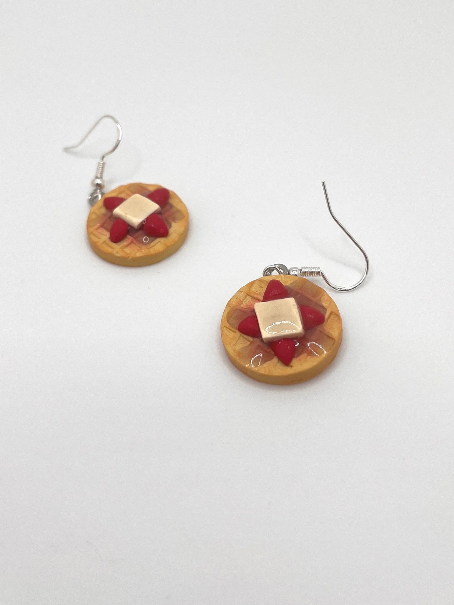 Strawberry Waffle Earrings