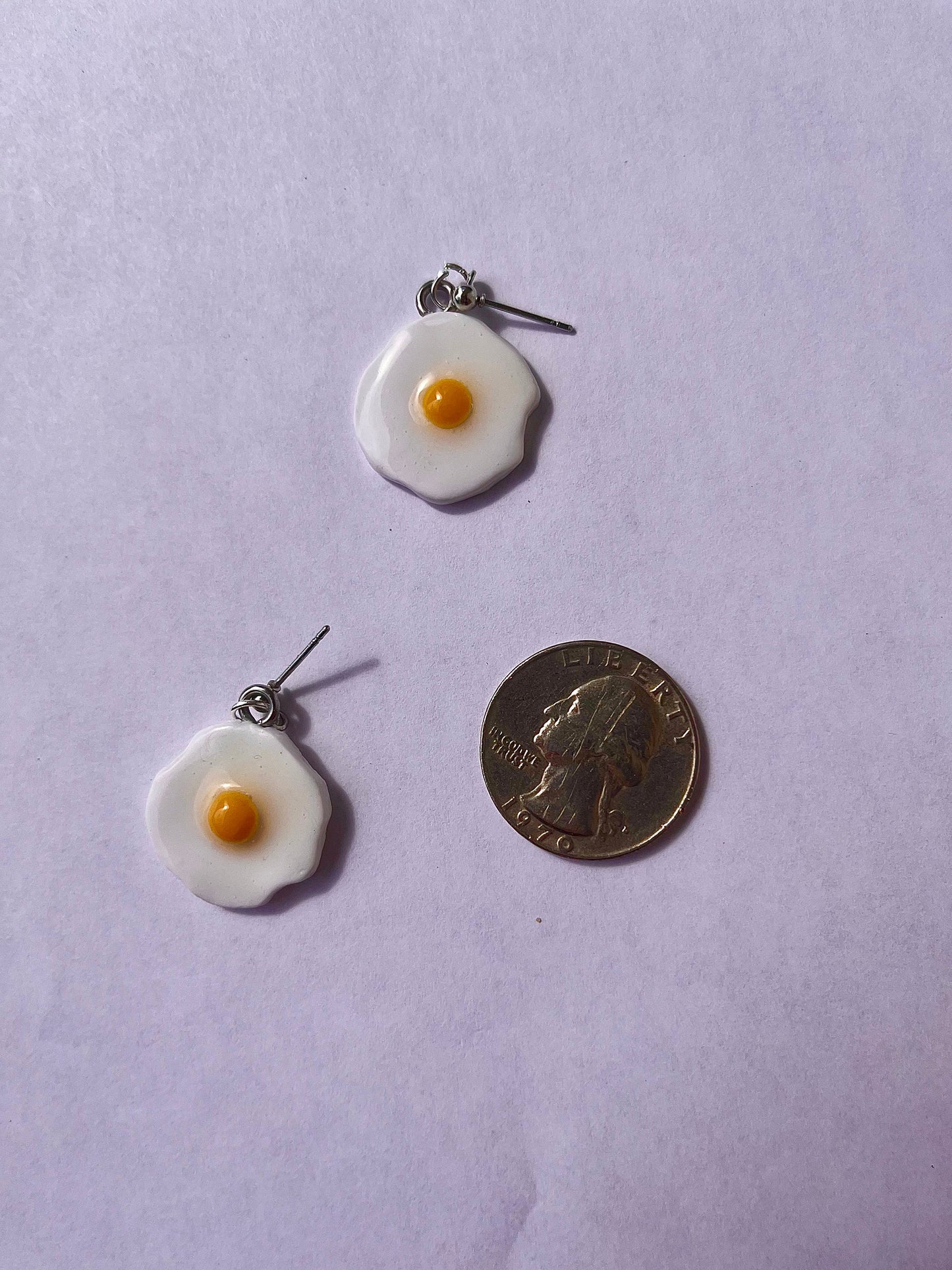 Fried Egg Earrings