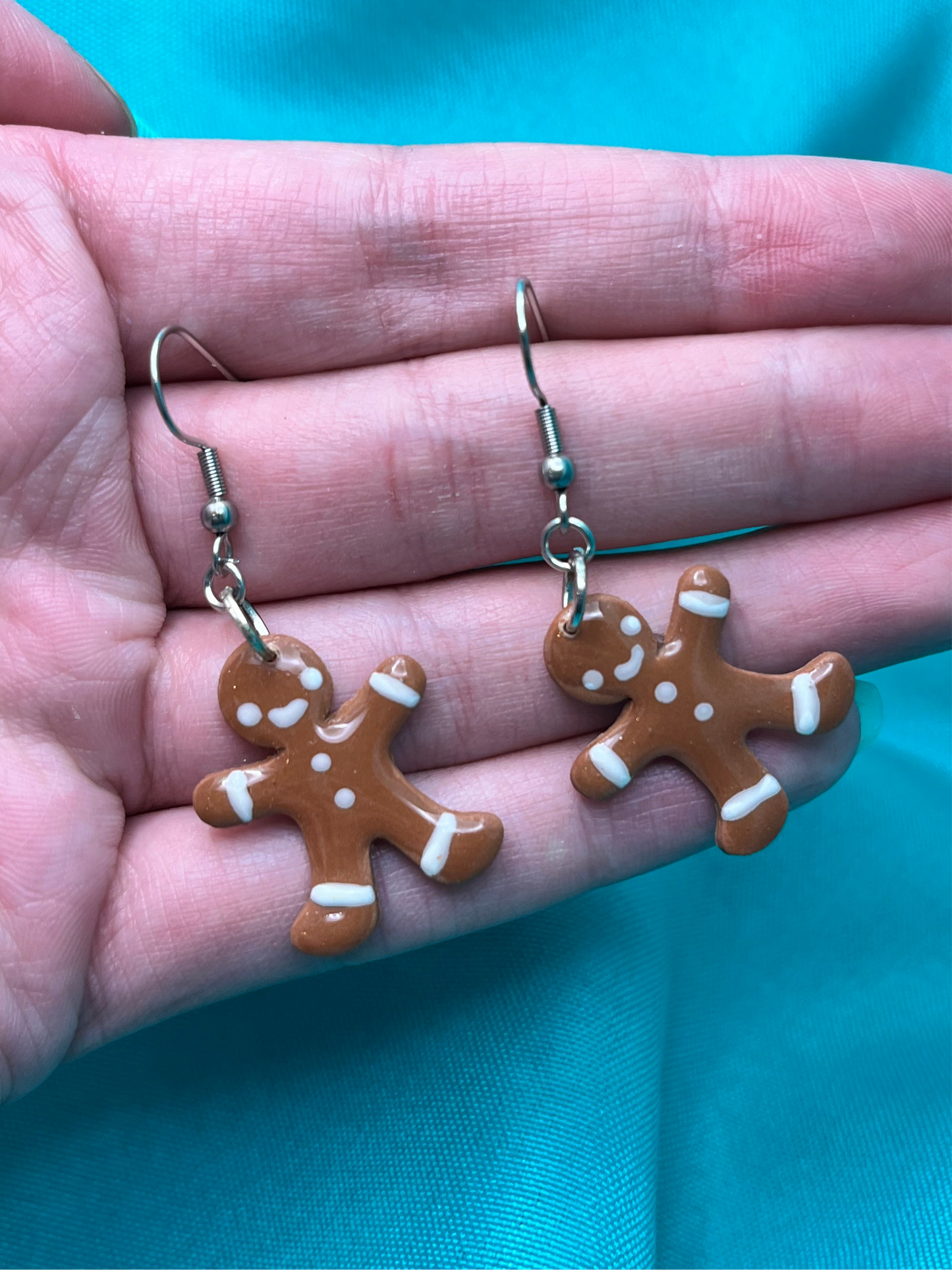Gingerbread Man Earrings