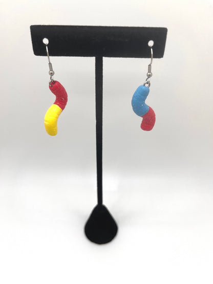 Gummy Worm Earrings