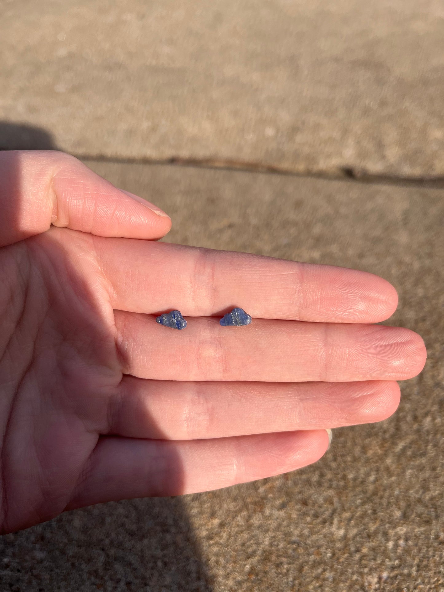 Micro Cloud, Moon and Stars Stud Trio