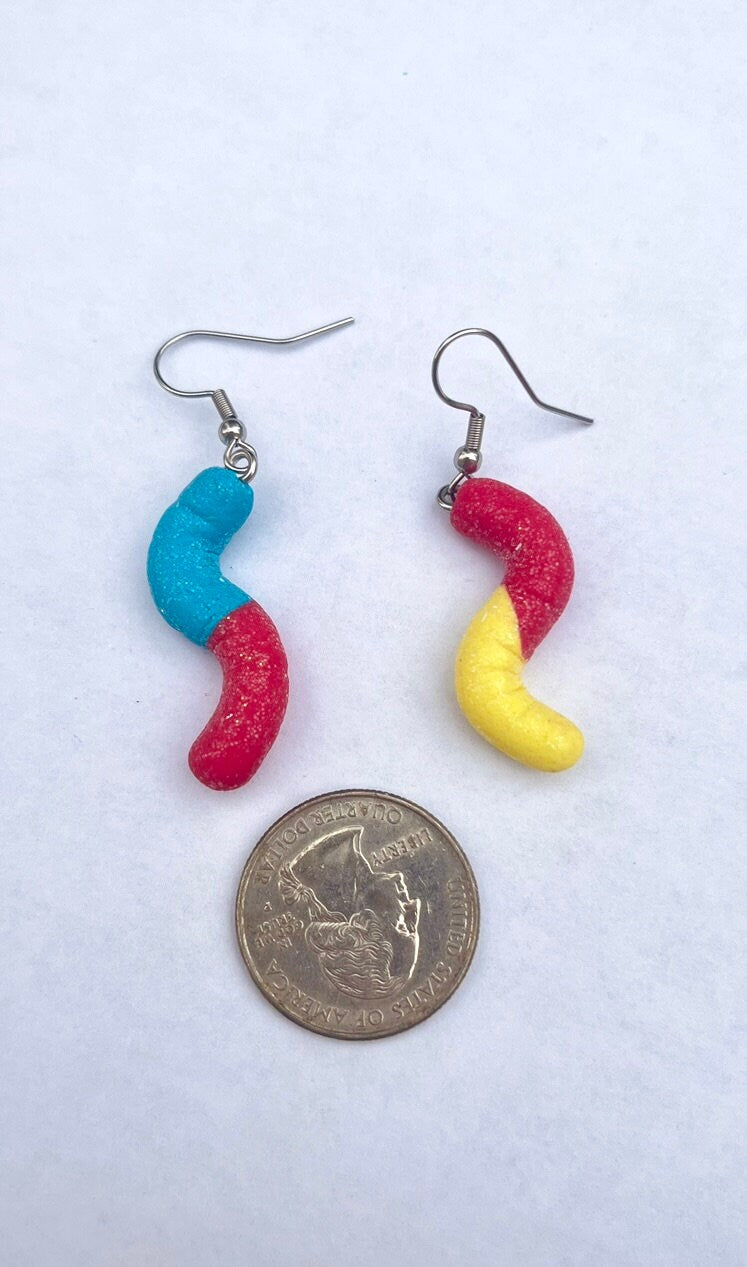 Gummy Worm Earrings