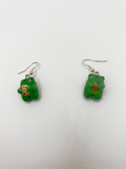 Fancy Frog Earrings