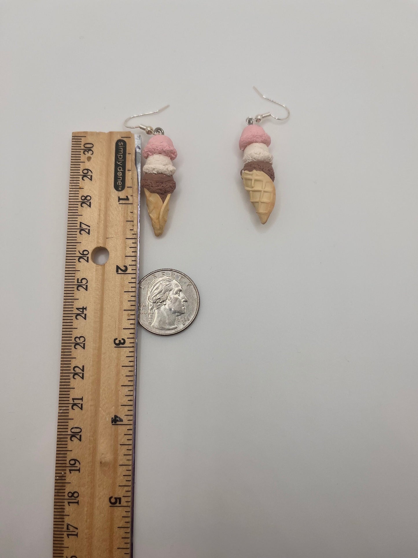 Neapolitan Ice Cream Earrings