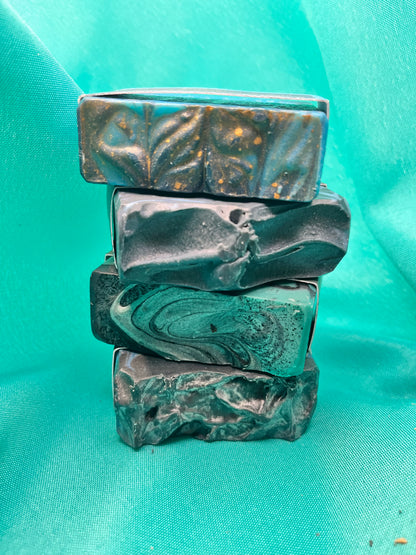 Deep Blue Soap Collection, 4 Half-Size Bars