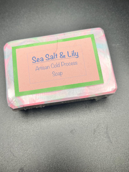 Sea Salt & Lily Artisan Cold Process Soap