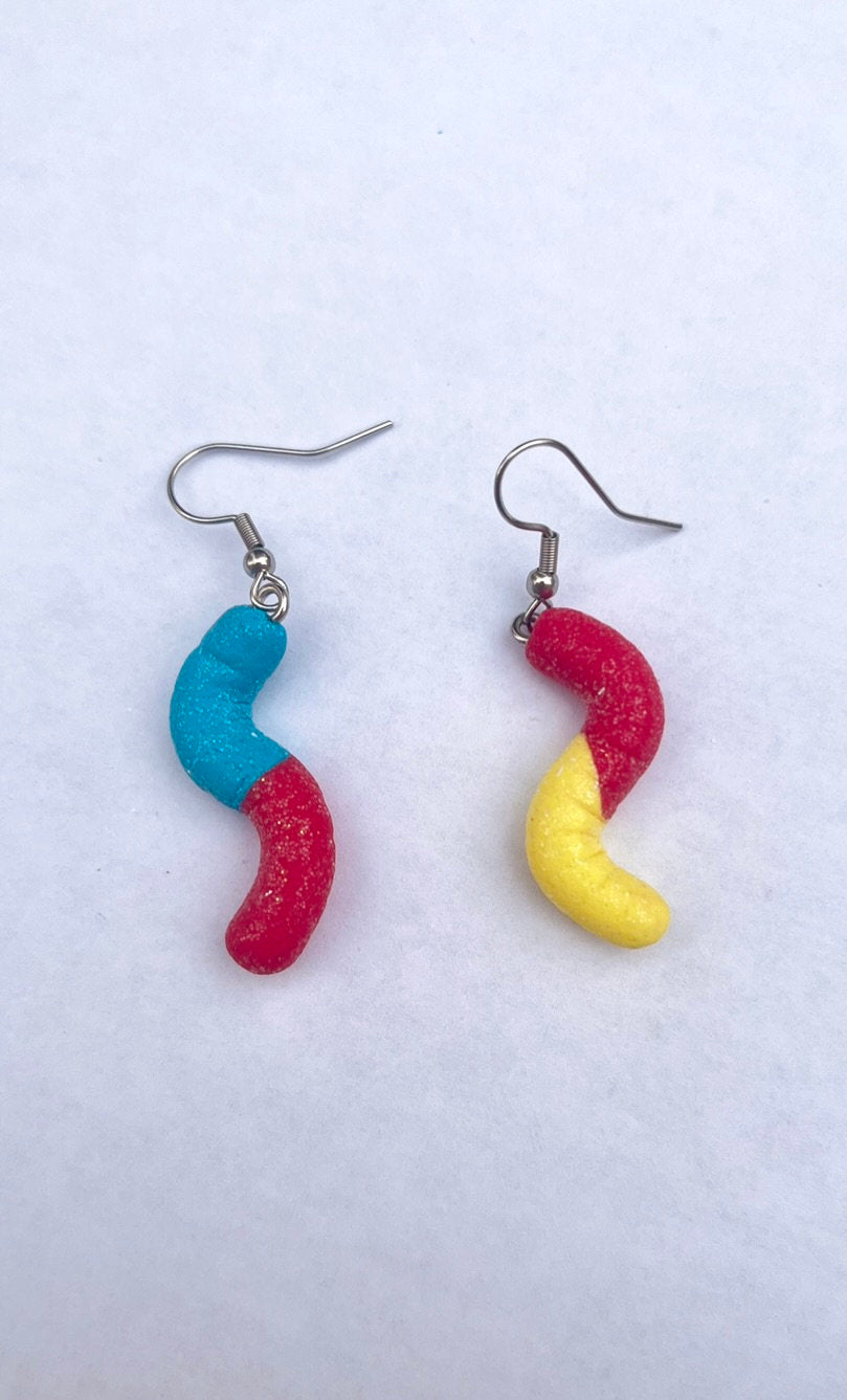 Gummy Worm Earrings