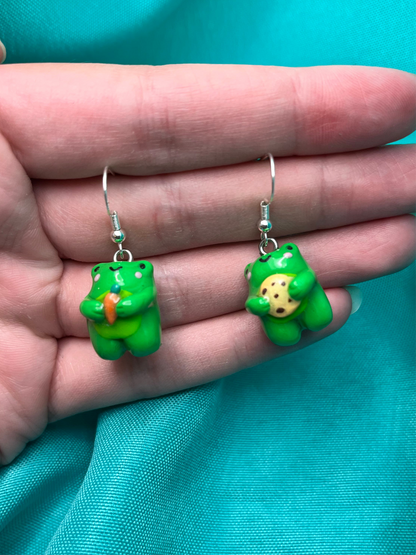 Fancy Frog Earrings