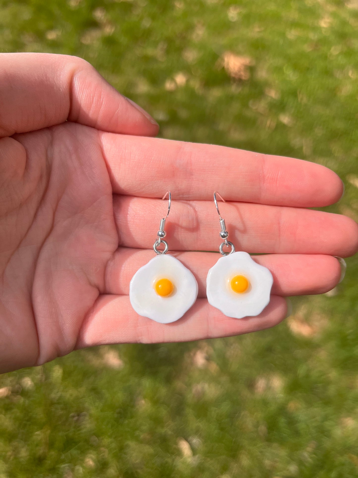 Fried Egg Earrings