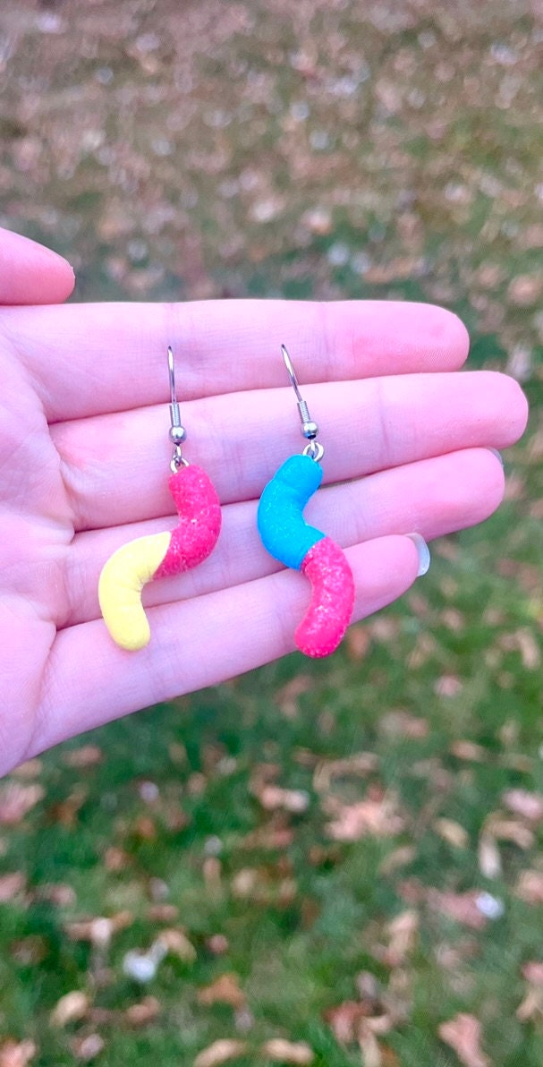 Gummy Worm Earrings