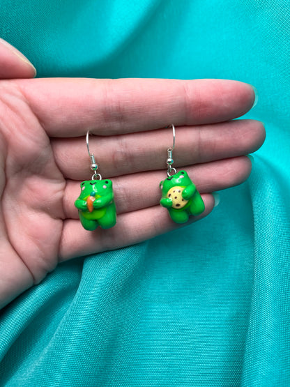 Fancy Frog Earrings