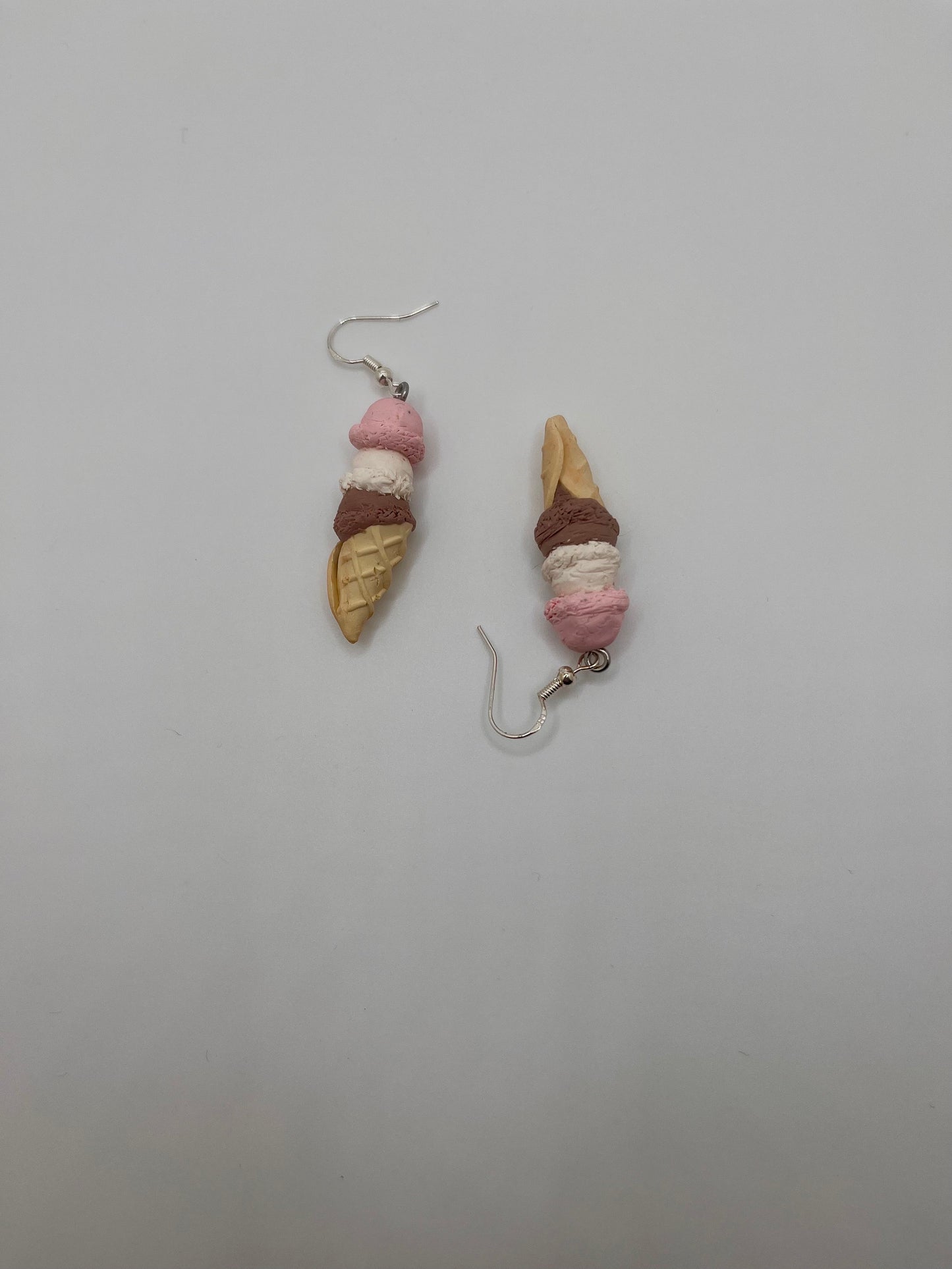 Neapolitan Ice Cream Earrings