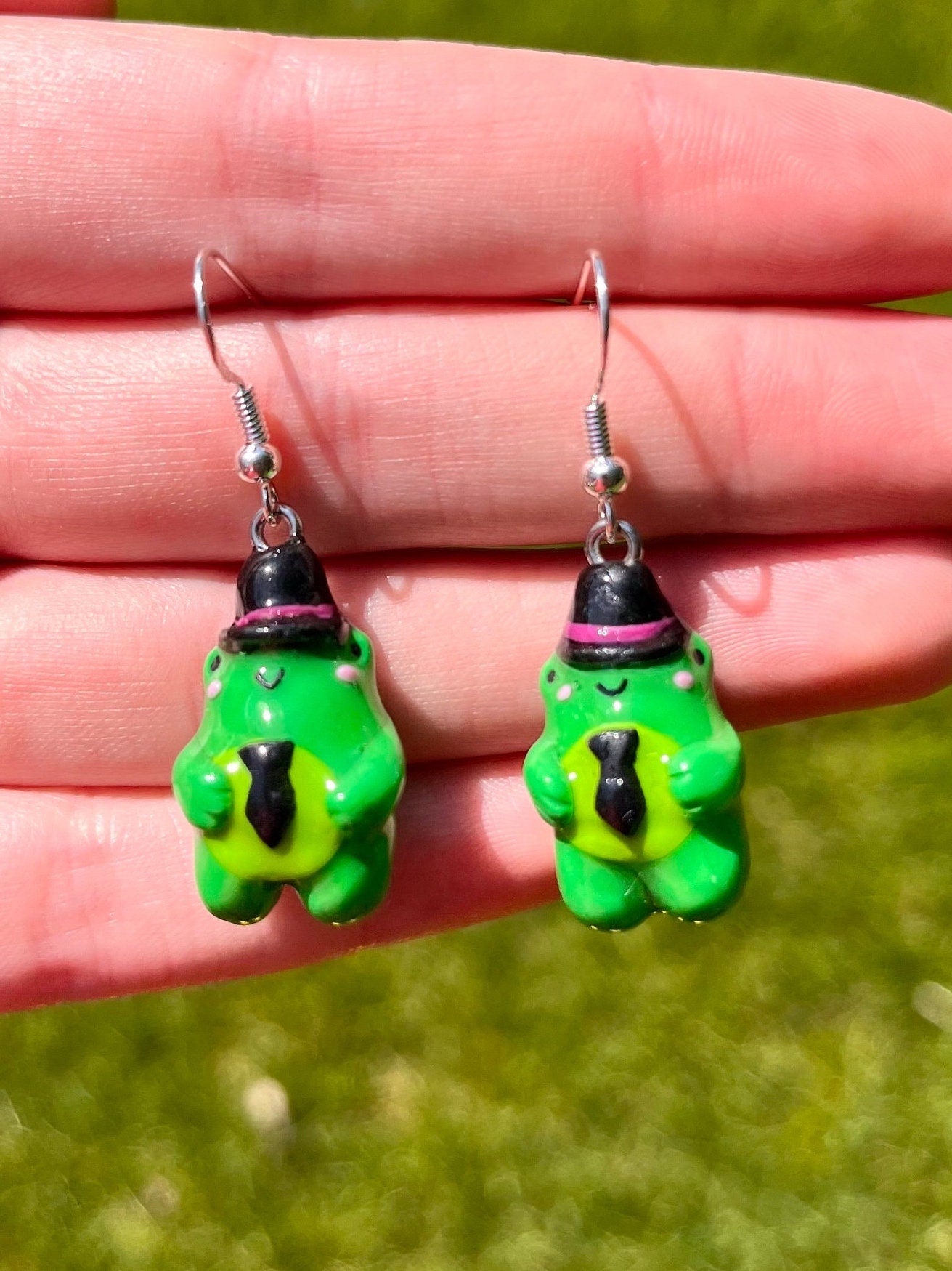 Fancy Frog Earrings