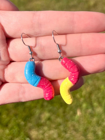Gummy Worm Earrings