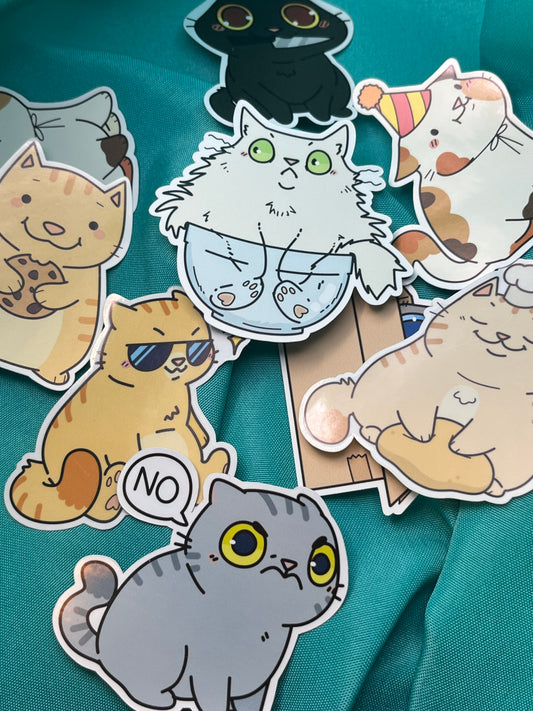 Silly Cat Sticker Collection