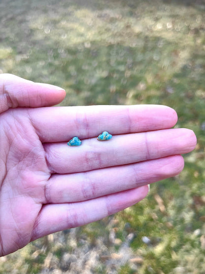 Micro Cloud, Moon and Stars Stud Trio