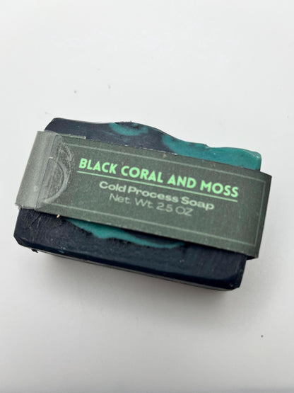 Black Coral and Moss Cold Process Soap