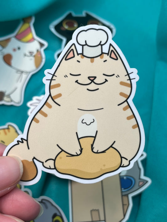 Baker Cat Sticker