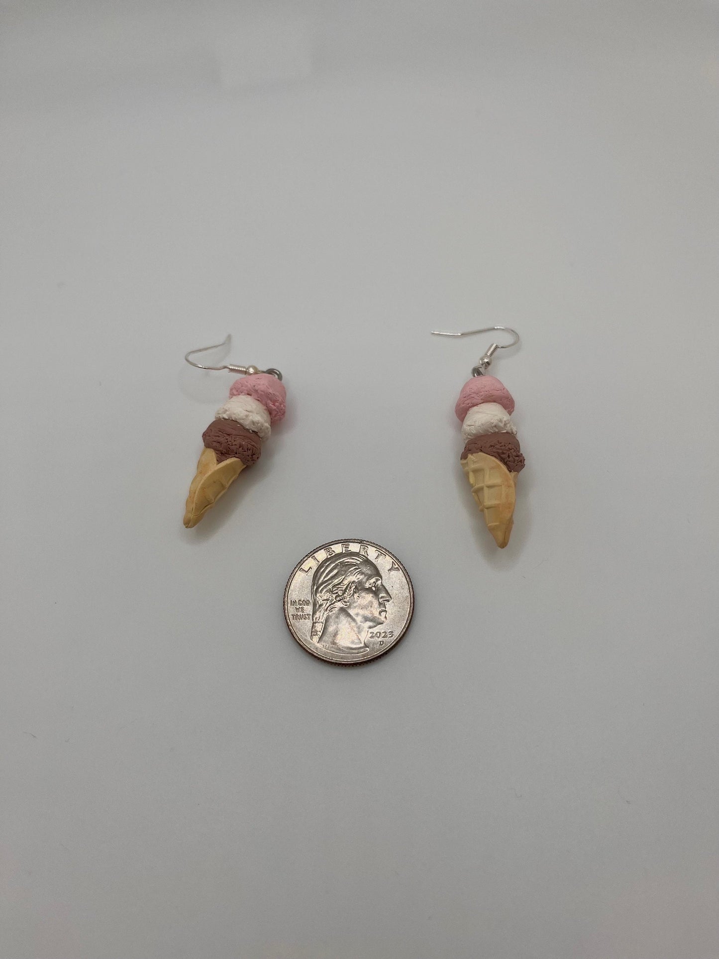 Neapolitan Ice Cream Earrings