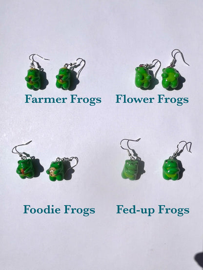 Fancy Frog Earrings