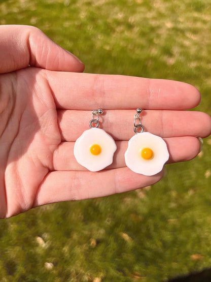 Fried Egg Earrings