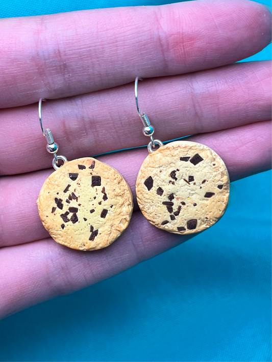 Chocolate Chip Cookie Earrings