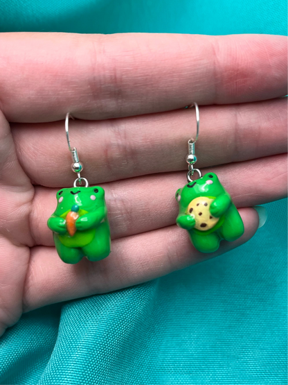 Fancy Frog Earrings