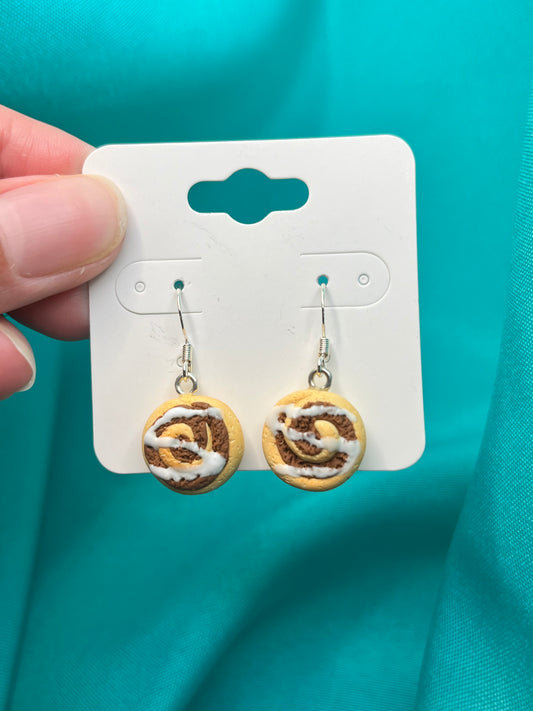 Cinnamon Roll Earrings