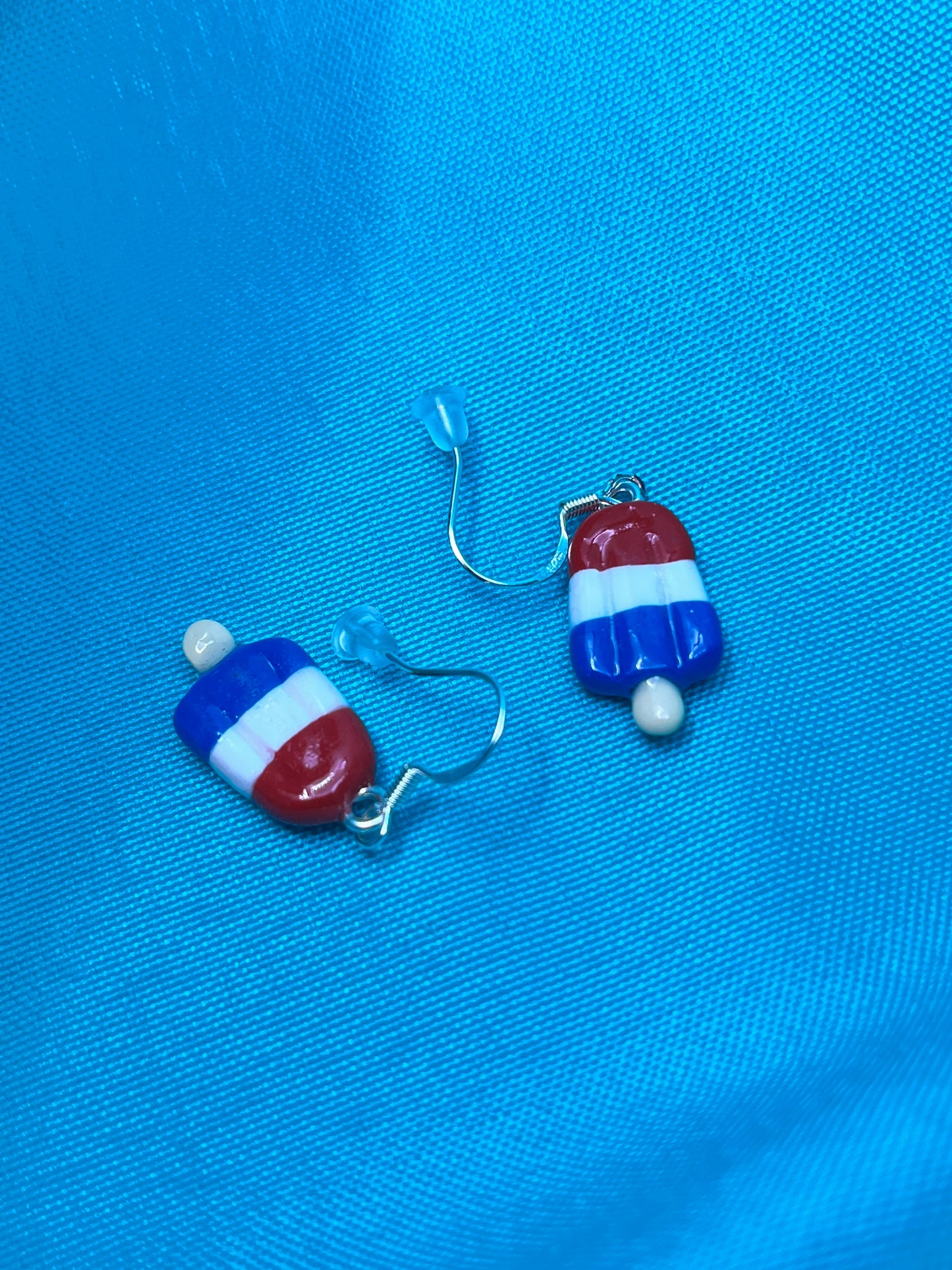 Red, White and Blue Popsicle Earrings
