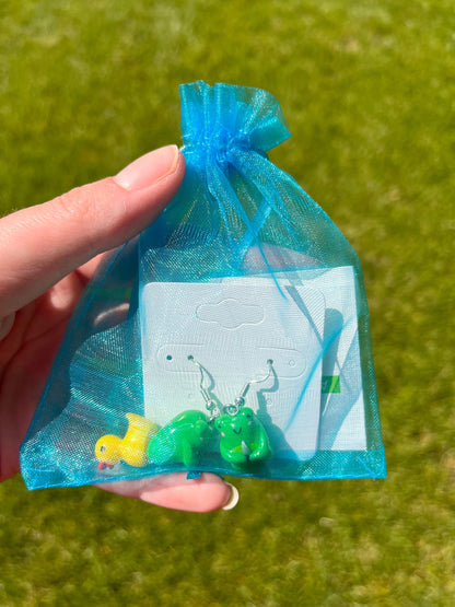Fancy Frog Earrings