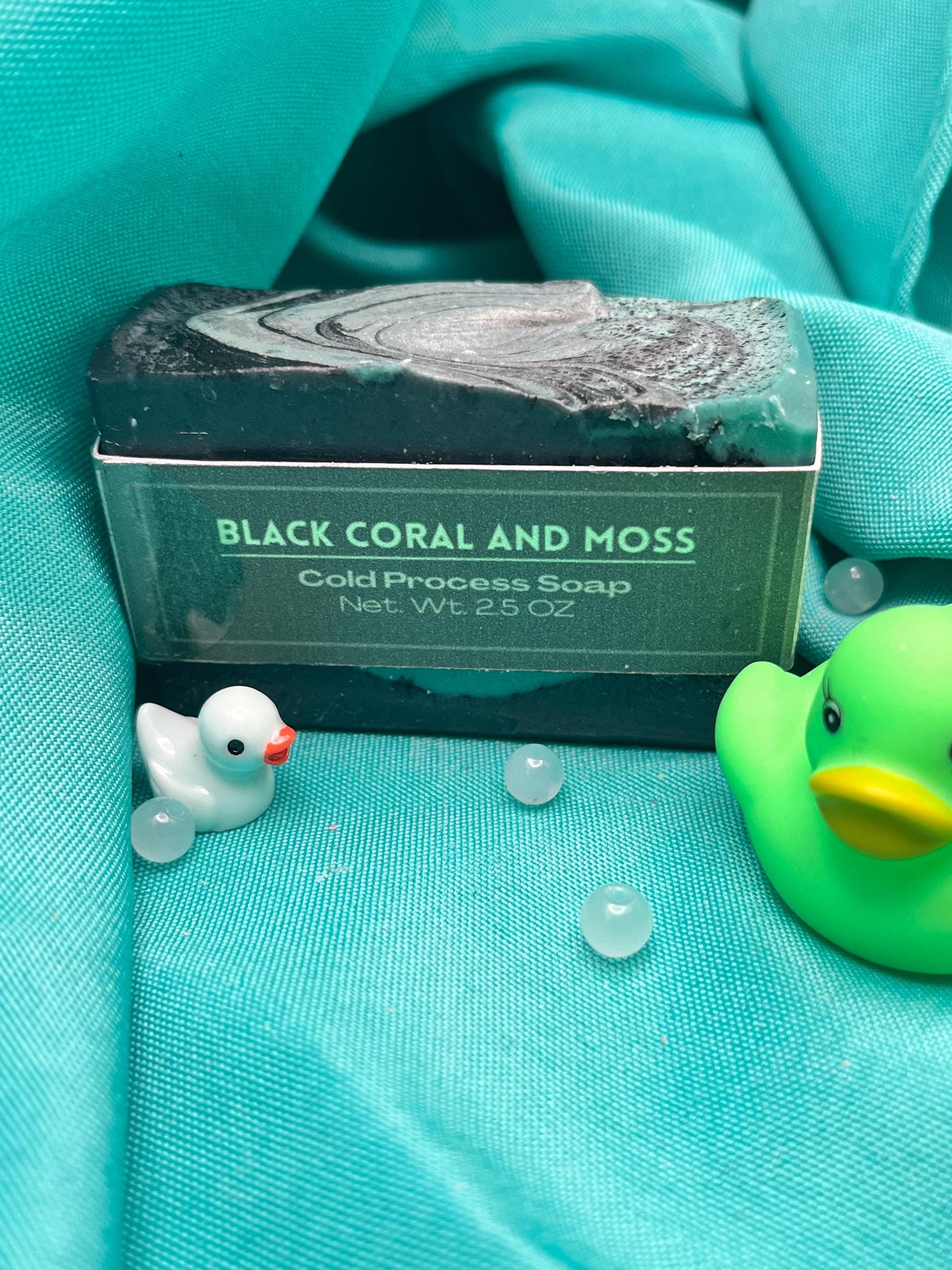 Black Coral and Moss Cold Process Soap
