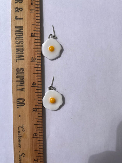 Fried Egg Earrings