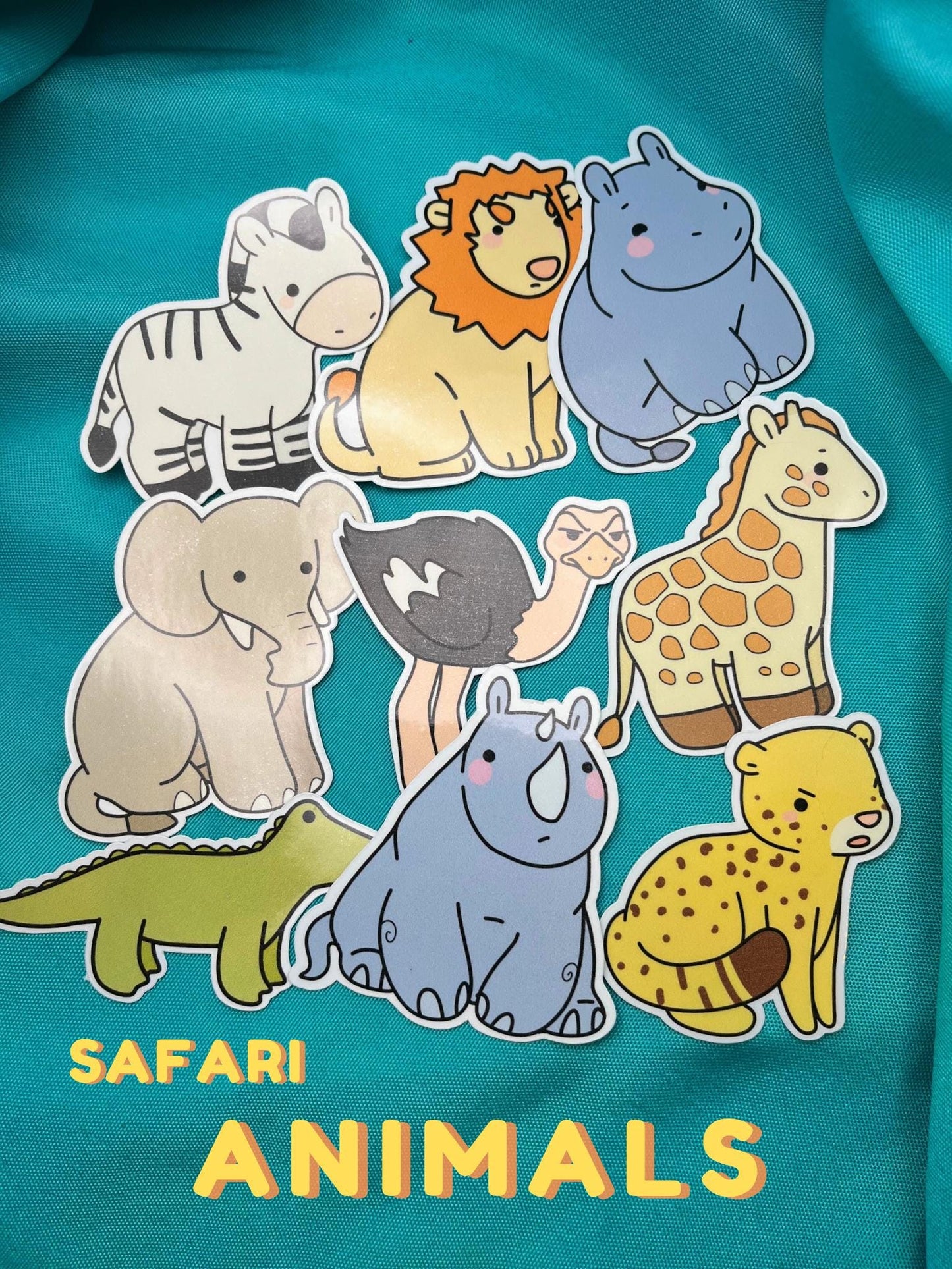 Safari Animals Sticker Collection