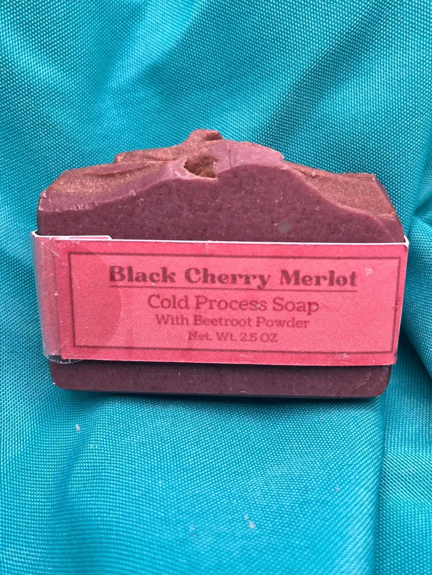 Black Cherry Merlot Cold Process Soap with Beetroot Powder